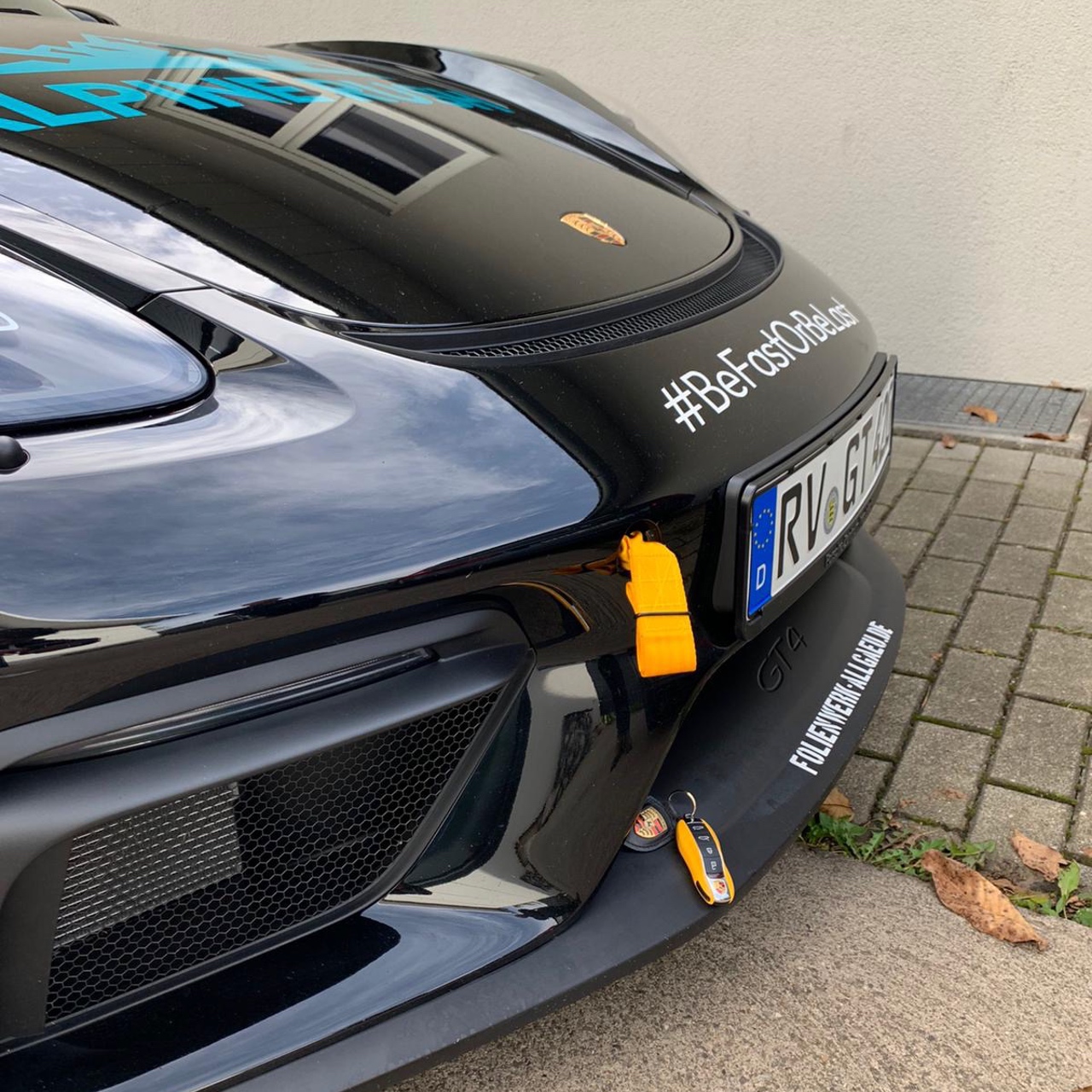 Motorsport Abschleppschlaufe passend für Porsche Cayman/Boxster